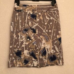 Alfani Pencil Skirt SZ 6 Petite - Watercolors